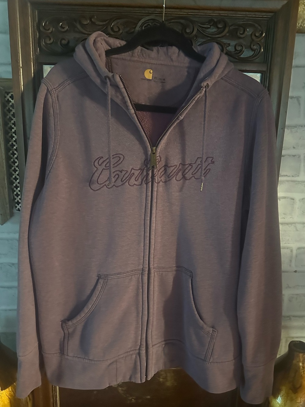 Carhartt Women's Lavender Full-Zip Hooded Jacket XL
